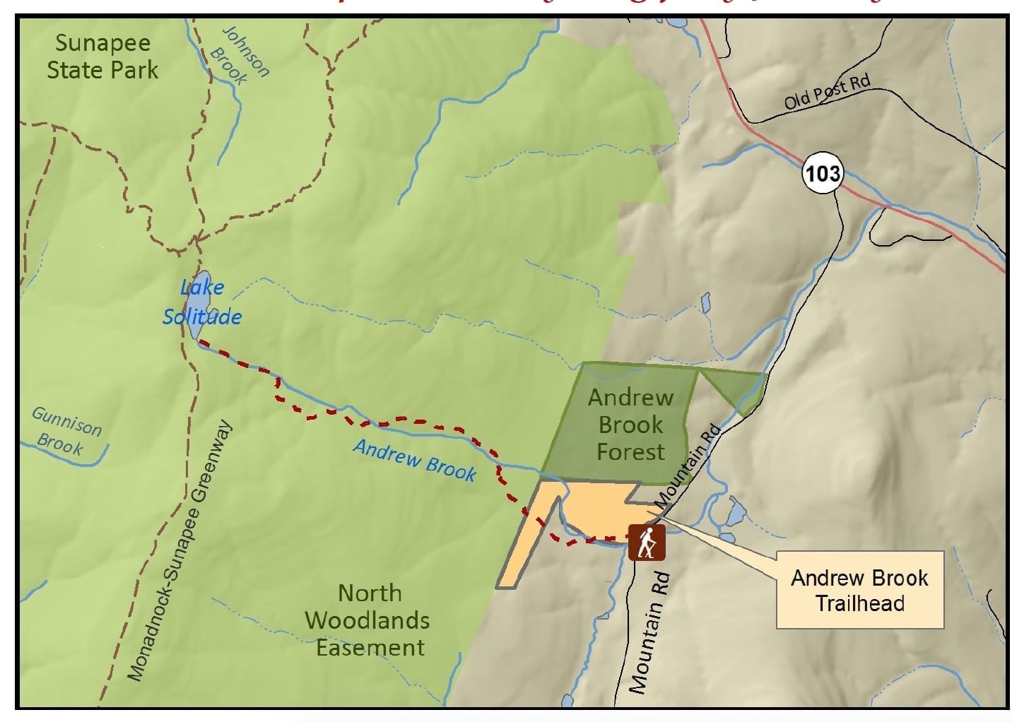 Campaign Underway To Protect Andrew Brook Trailhead Friends Of Mount Sunapee