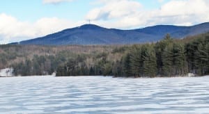 Mount Sunapee from Gunnison Lake, Goshen - January 2015